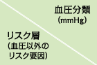 リスク層（血圧以外のリスク要因）/血圧分類（mmHg）